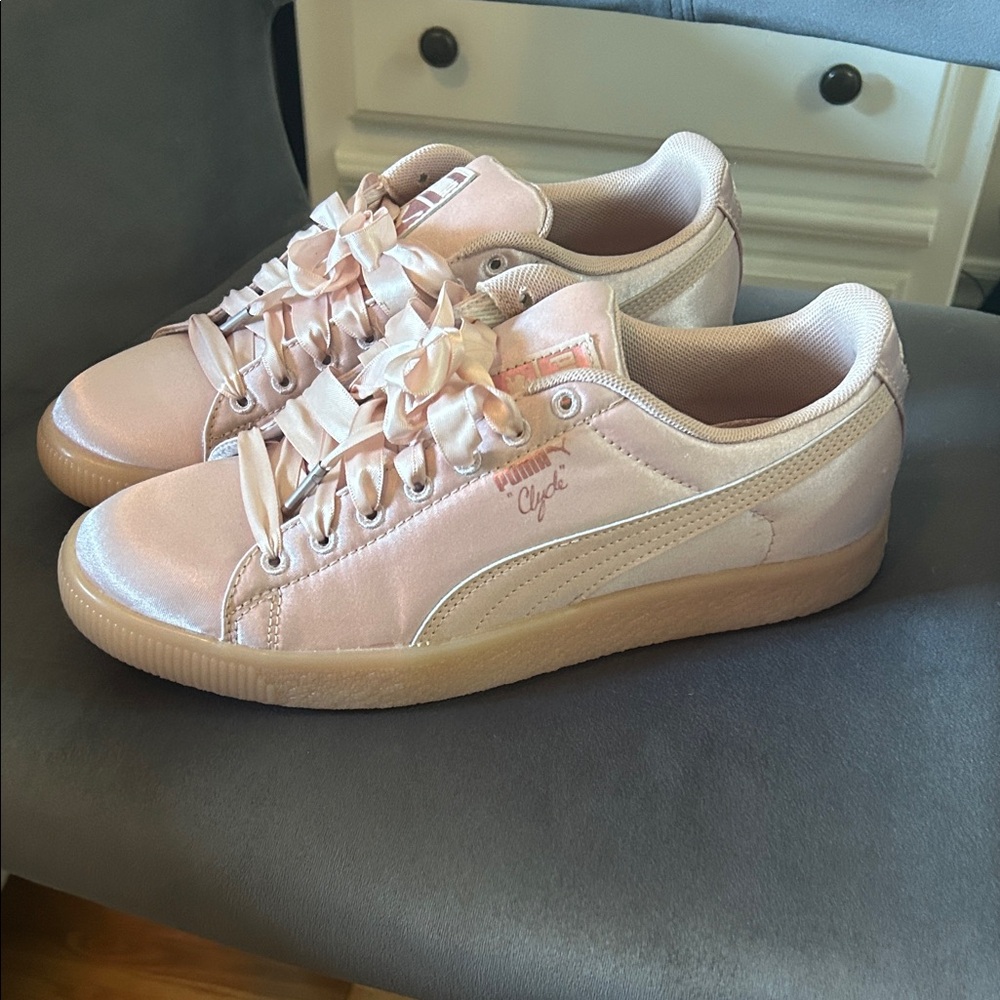 Puma Women's Satin Pink Sneakers